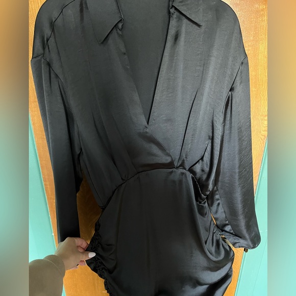 ZARA ● Satin Effect Adjustable Dress - Picture 2 of 5